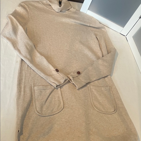 J McLaughlin cotton blend dress turtleneck pockets S - Picture 9 of 10